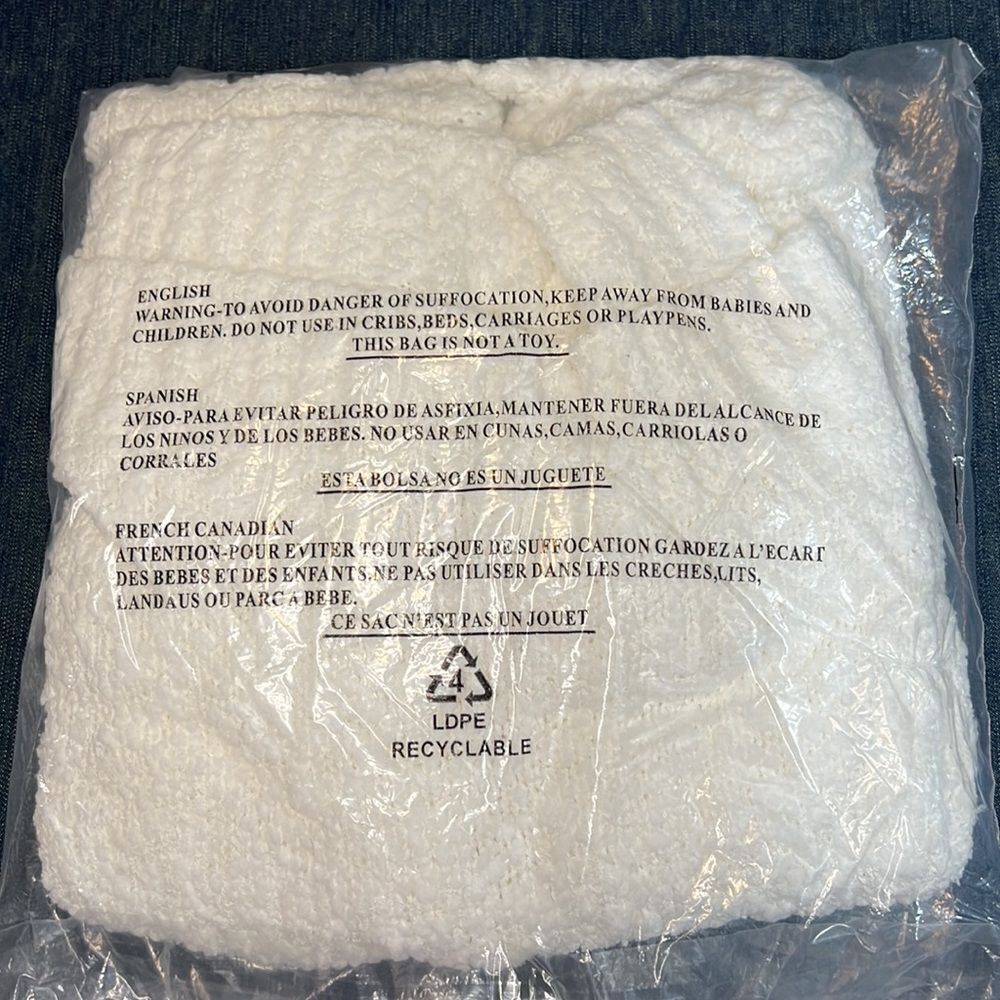 Sanctuary Women’s White Popcorn Crew Neck Sweater Size 1X - Picture 4 of 6